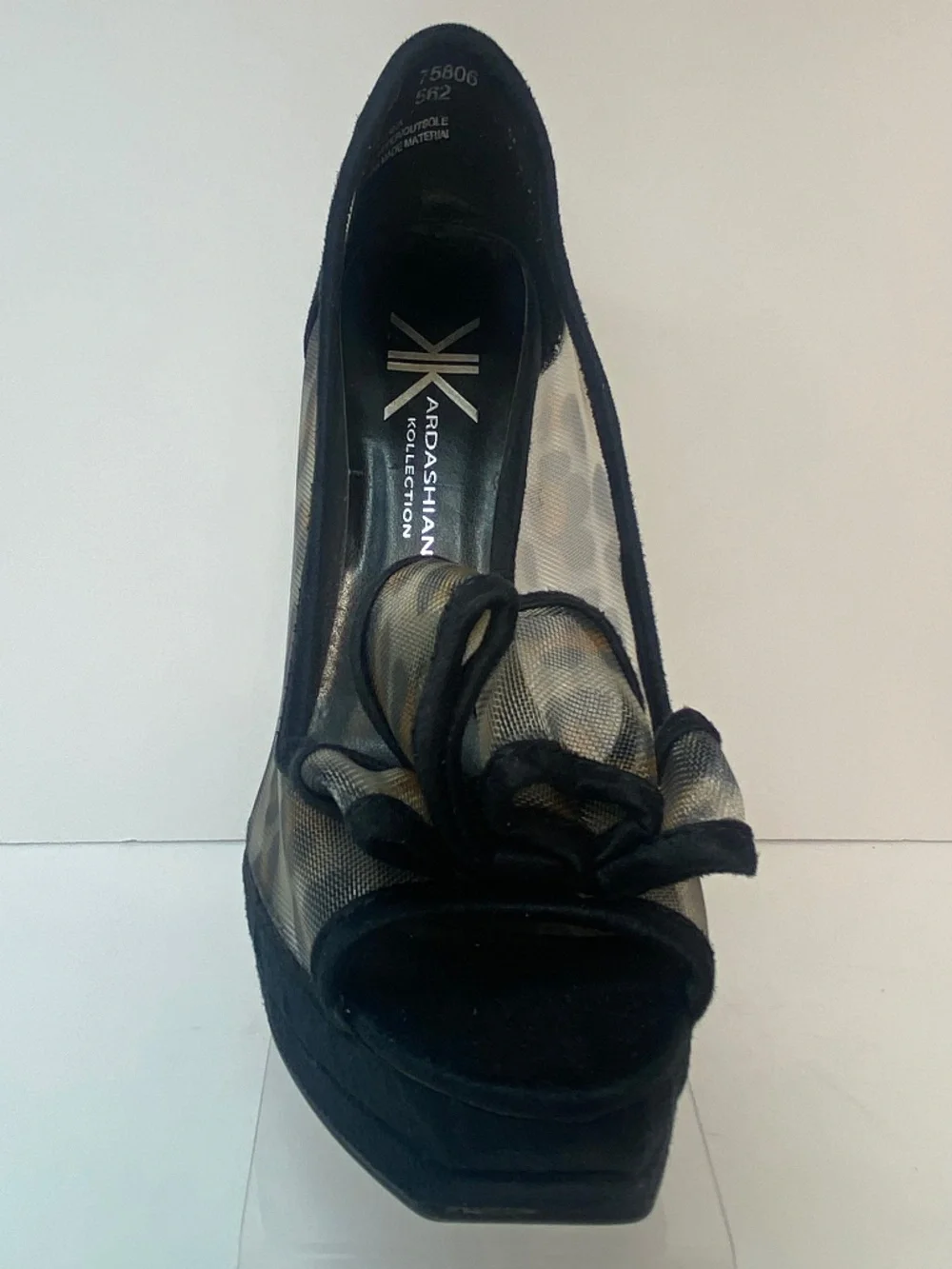 Kardashian Women's Miami Leopard Black Stiletto Heels Size 6 NEW NO BOX